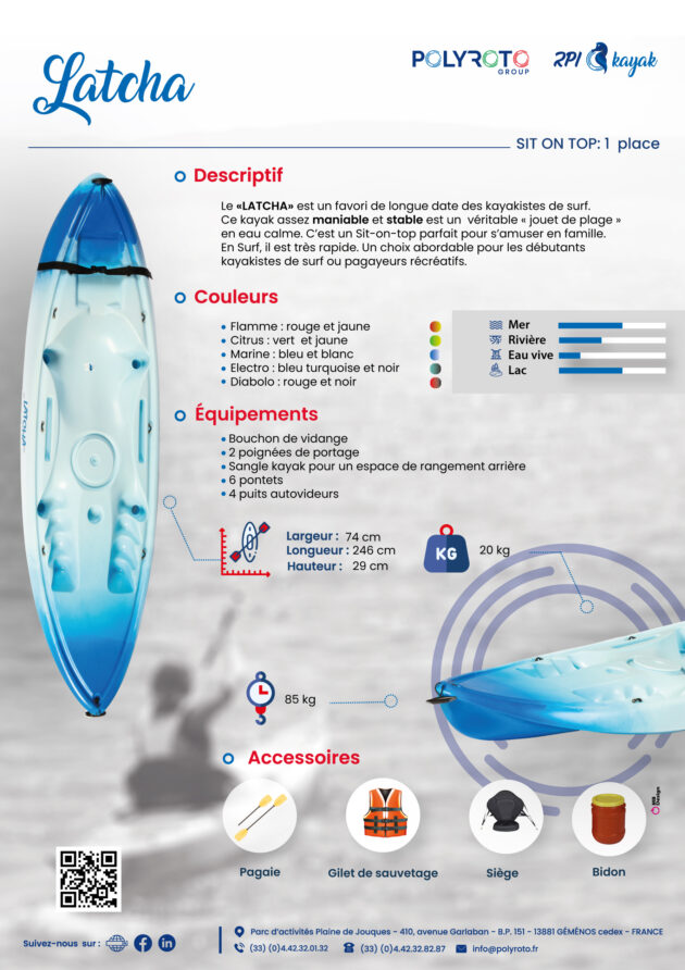 Kayak sit-on-top RPI Latcha – Image 4