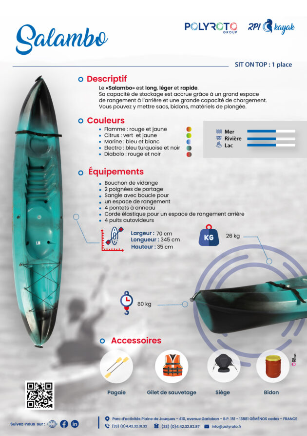 Kayak Sit-On-Top RPI Salambo – Image 4